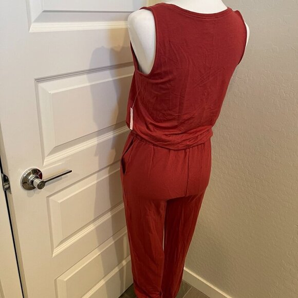 Daily/Ritual Jumpsuit in Terracotta Size XS, NWT (180) - Picture 5 of 9